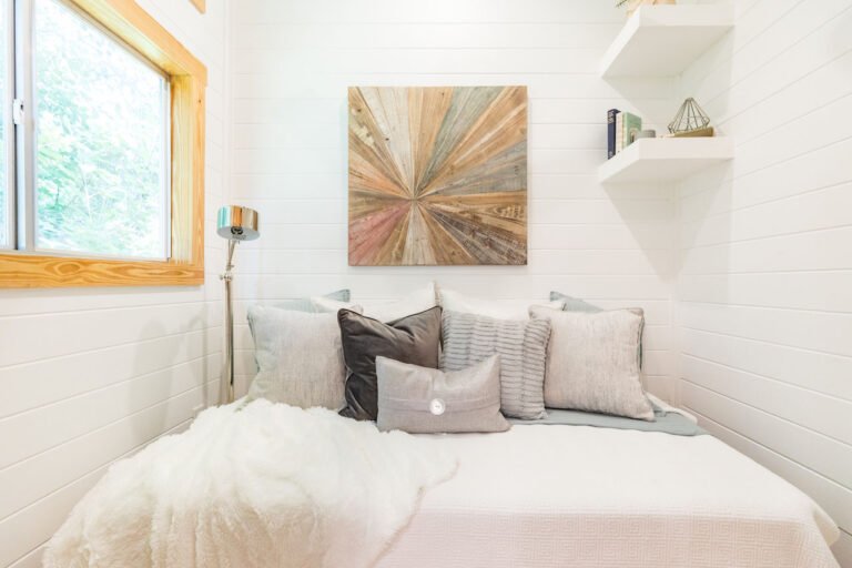 Buy a 32 foot mobile tiny house with main floor bedroom